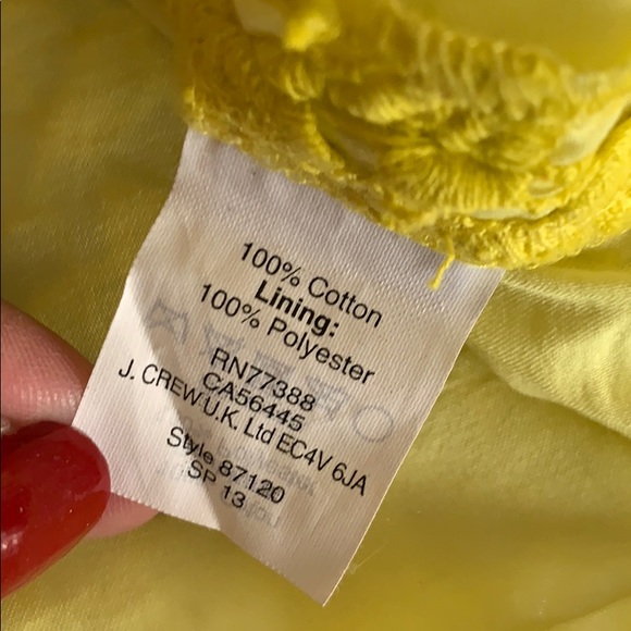 Madewell Yellow Lace Mini Skirt - Picture 8 of 9